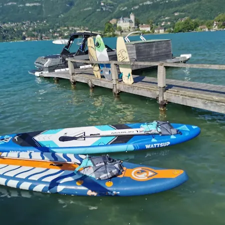 La Baie Des Voiles ,vue D'annecy ,plage Privee